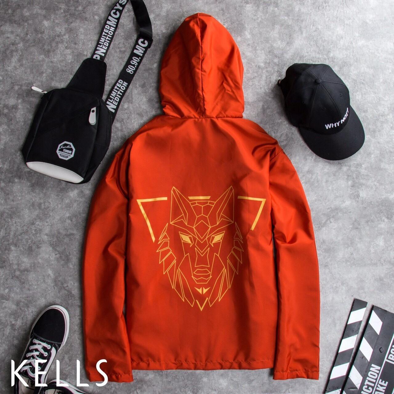 áo khoác dù in hình  sói đẹp  giá rẻ