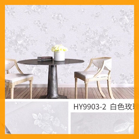 10m giấy dán tường sẵn keo hàn quốc hoa hồng vân nổi màu trắng 9903-2, sản phẩm dán tường trang trí phòng ngủ.