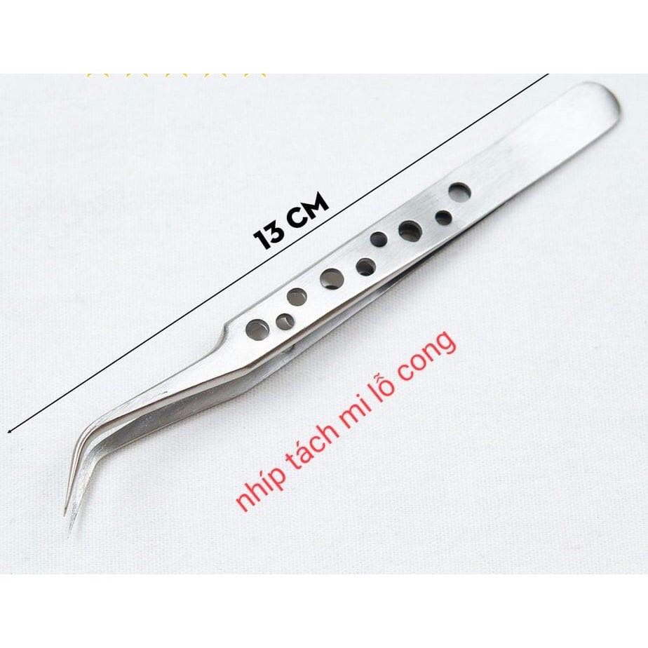 Nhíp tách mi lỗ cong dùng để tách, nối mi classic