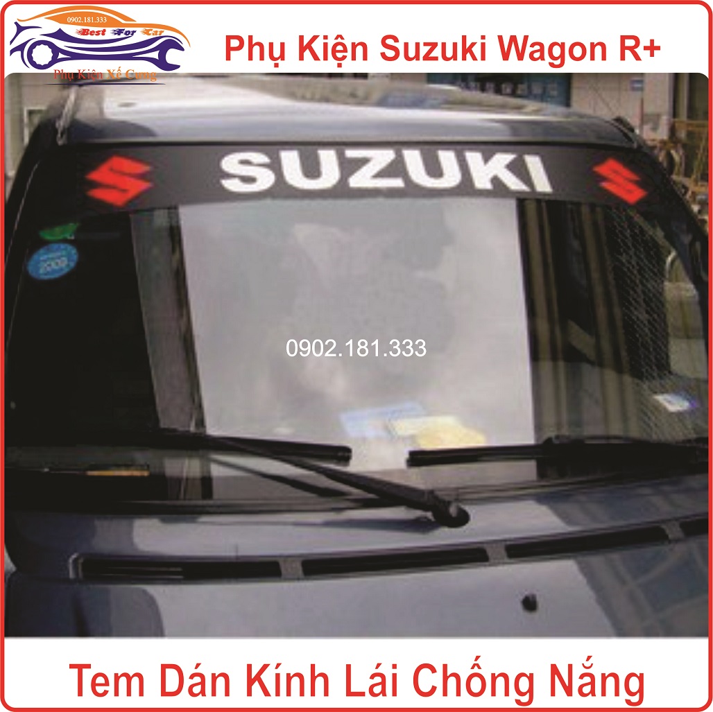 Tem Dán Kính Lái Chống Nắng Suzuki Wagon R+ Decal Dán Kính Lái