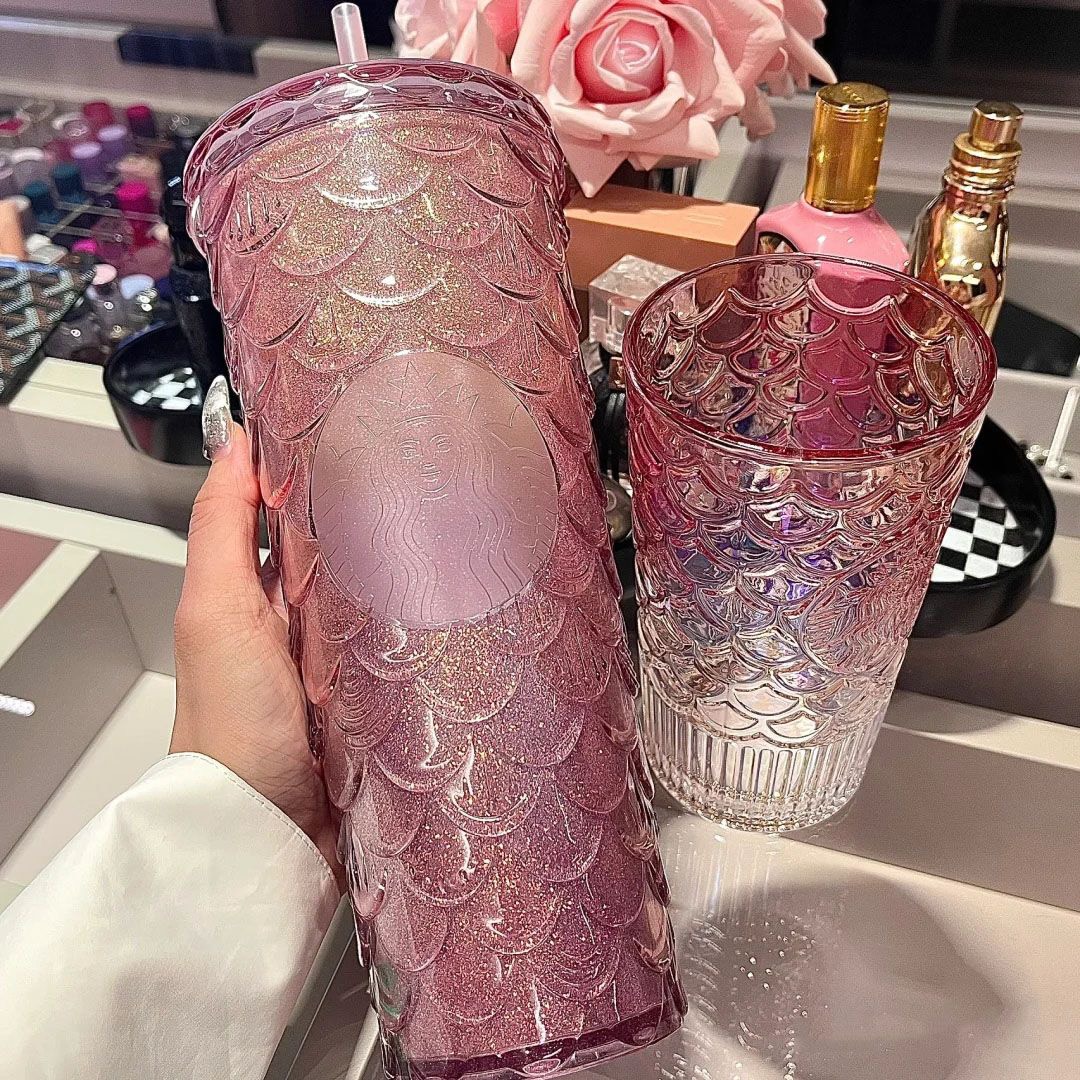 Hàng sẵn giao - ly starbucks unicorn hồng và tím siêu đẹp