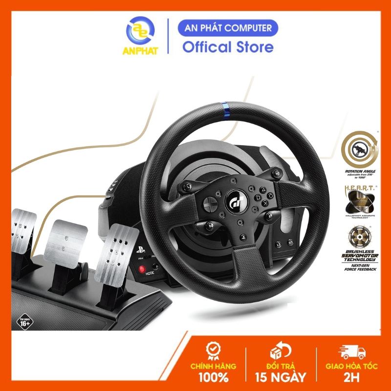 Vô lăng thrustmaster t300 rs gt edition đã kèm pedal t3pa gt - thương hiệu châu âu