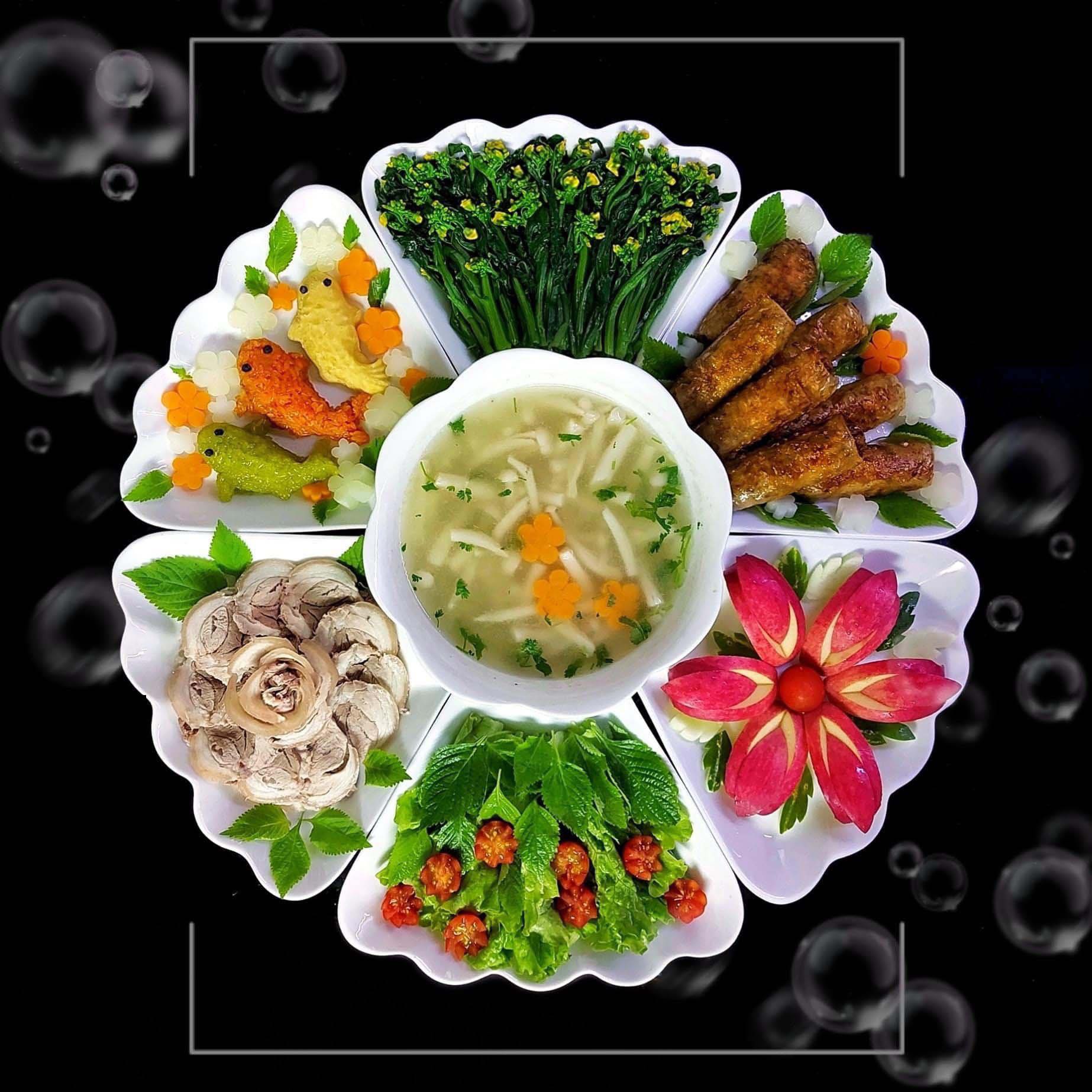 Bộ đĩa hoa mặt trời Bát Tràng