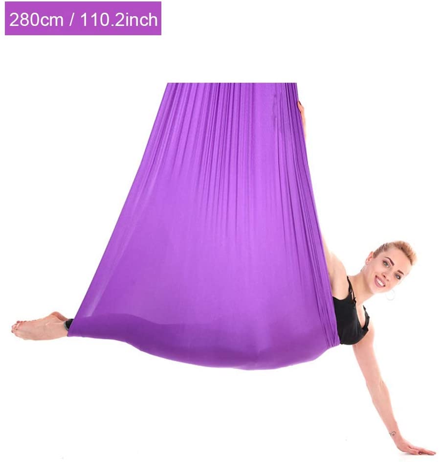 5 * 2,8M Thắt lưng Yoga đàn hồi chống trọng lực Đa chức năng Bay trên không Võng Yoga Đai xoay cho Yoga Huấn luyện Thể dục Bài tập tại nhà Phòng tập thể dục