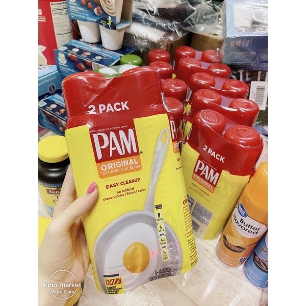 05/24 pam original -12 oz dầu ăn kiêng 0 calories dạng xịt hạt cải