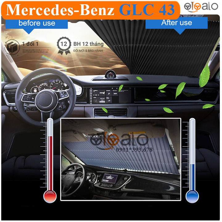 Rèm che nắng kính lái xe Mercedes Benz GLC 43 cao cấp - OTOALO