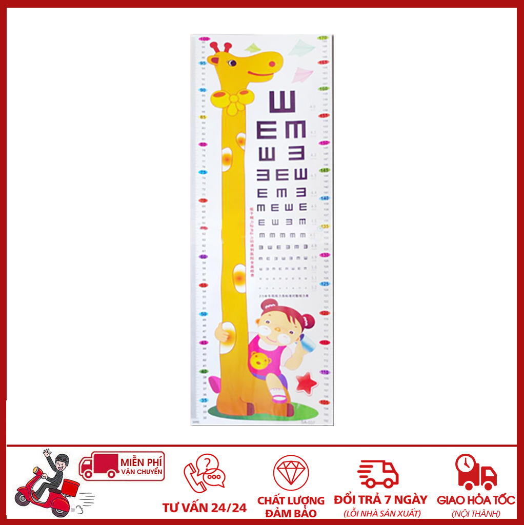 ⛔GIADUNGHOALONG⛔ Thước đo chiều cao cho bé