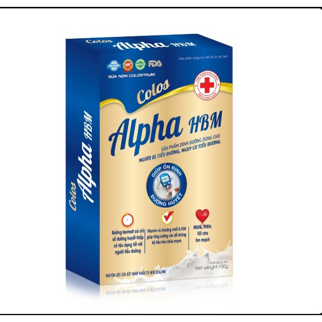 150g Sữa non chuyên biệt cho người tiểu đường ALPHA HBM