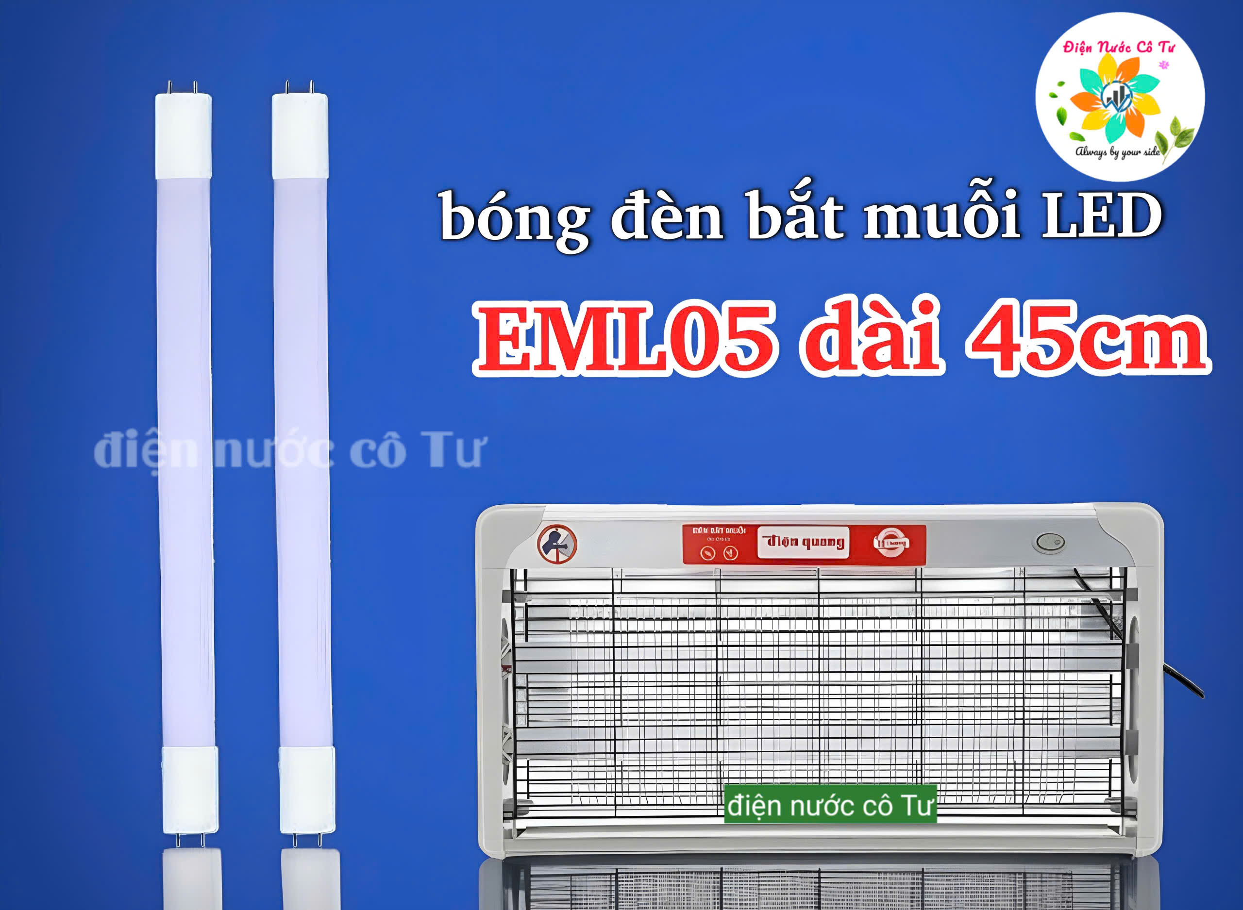 Bóng đèn bắt muỗi LED dài 45cm 60cm thay thế cho đèn bắt muỗi Điện Quang EML04 EML05 EML06