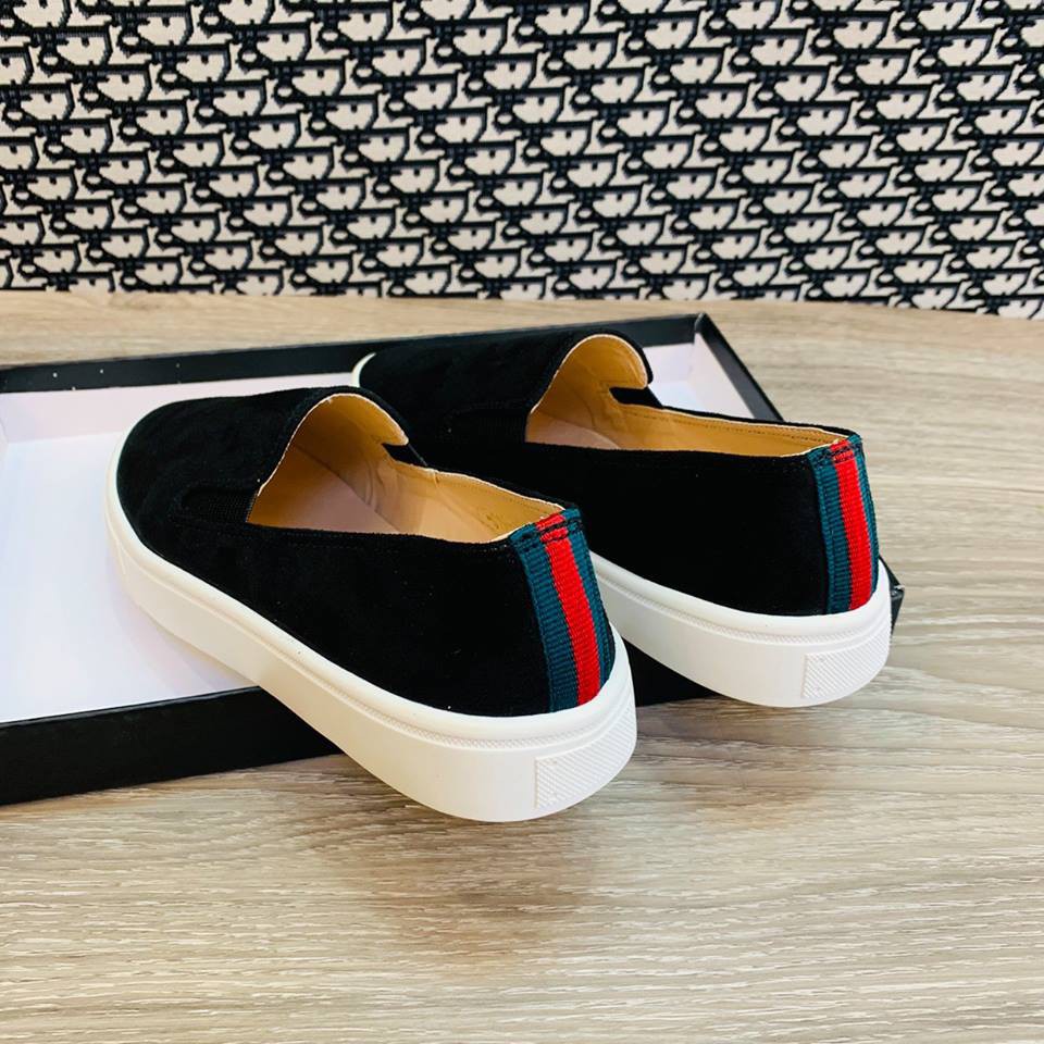 Giày lười nữ da lộn êm chân l giày slipon da lộn - giày nữ