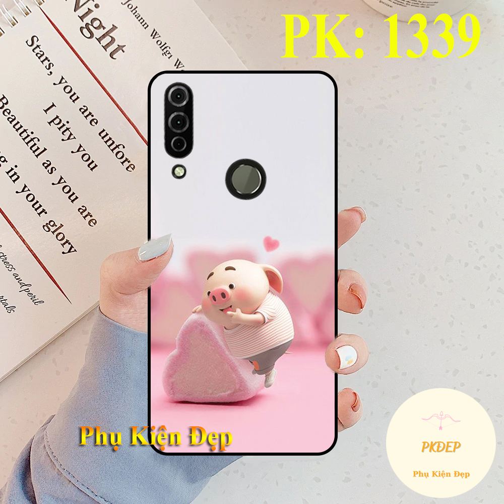 [HCM]Ốp lưng Vsmart Joy 3 dẻo đen in hình chú heo hồng xinh xắn cute
