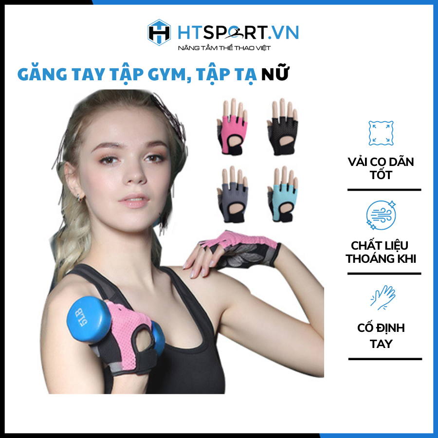 [HCM]Găng Tay Tập Gym Thể Thao Thể Hình Nữ Cao Cấp Bao Tay Tập Tạ Nữ