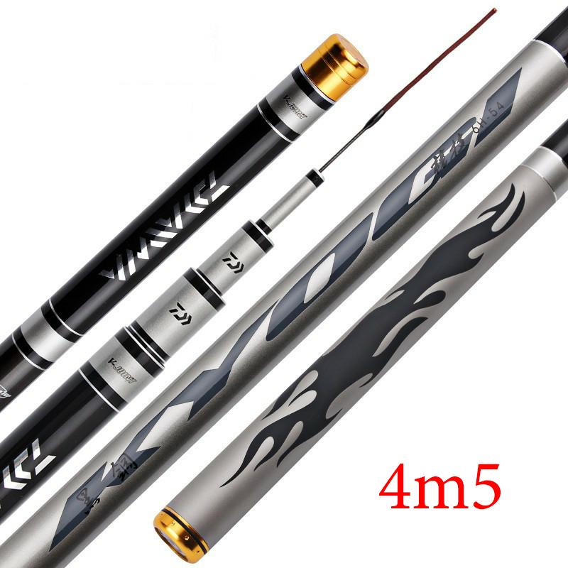 Cần câu cá Daiwa 6H tặng cước, phao, chì, lưỡi câu -  Kích thước chính xác của sản phẩm này là:  4m5 - Thanh lý hàng tồn - đại hạ giá big sale cực hot