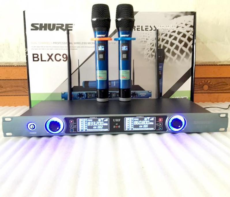 Bộ 02 Micro karaoke gia đình - Shure BLXC9 siêu chuẩn- Mua Ngay Micro Hát Karaoke không dây BLXC9 tặng chống lăn