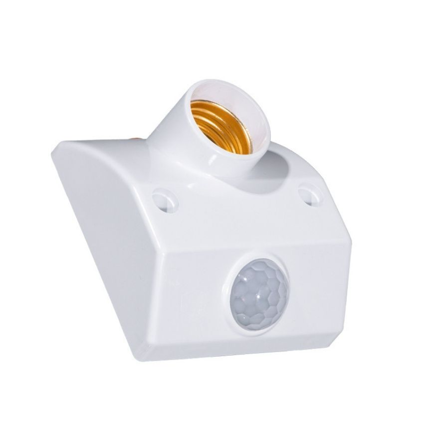 Đui đèn cảm biến chuyển động hồng ngoại E27 điu đèn hồng ngoại loại tốtthời gian chờ cố định 45 giây