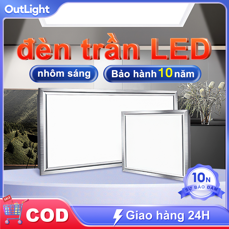 Đèn led âm trần,đèn led ốp trần tấm led âm trần panel 3060cm 60120cm siêu sáng 60w