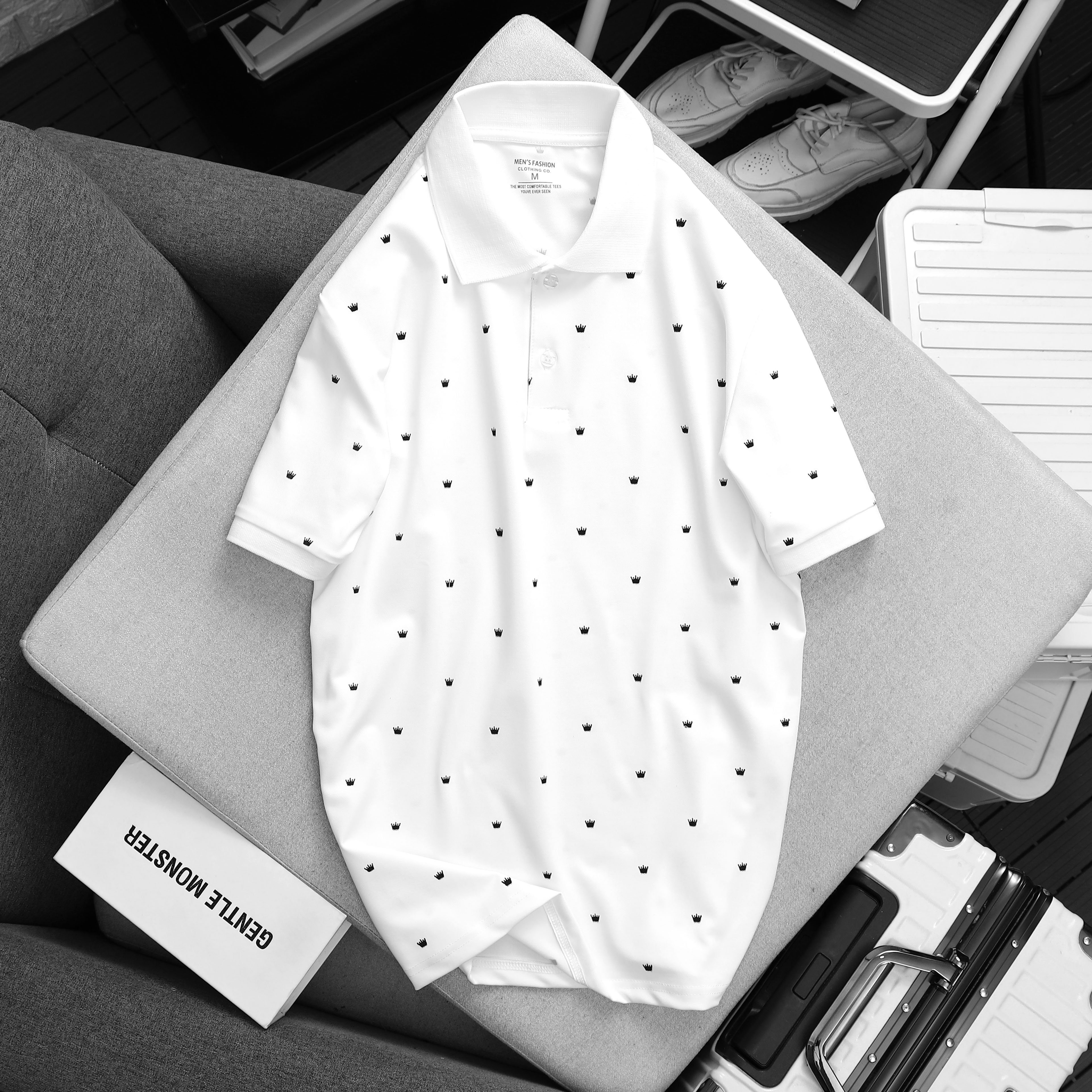 Áo thun cá sấu cao cấp, áo thun cá sấu nam, áo thun cá sấu 100 cotton, áo thun cá sấu đẹp, áo thun cổ trụ có bigsize