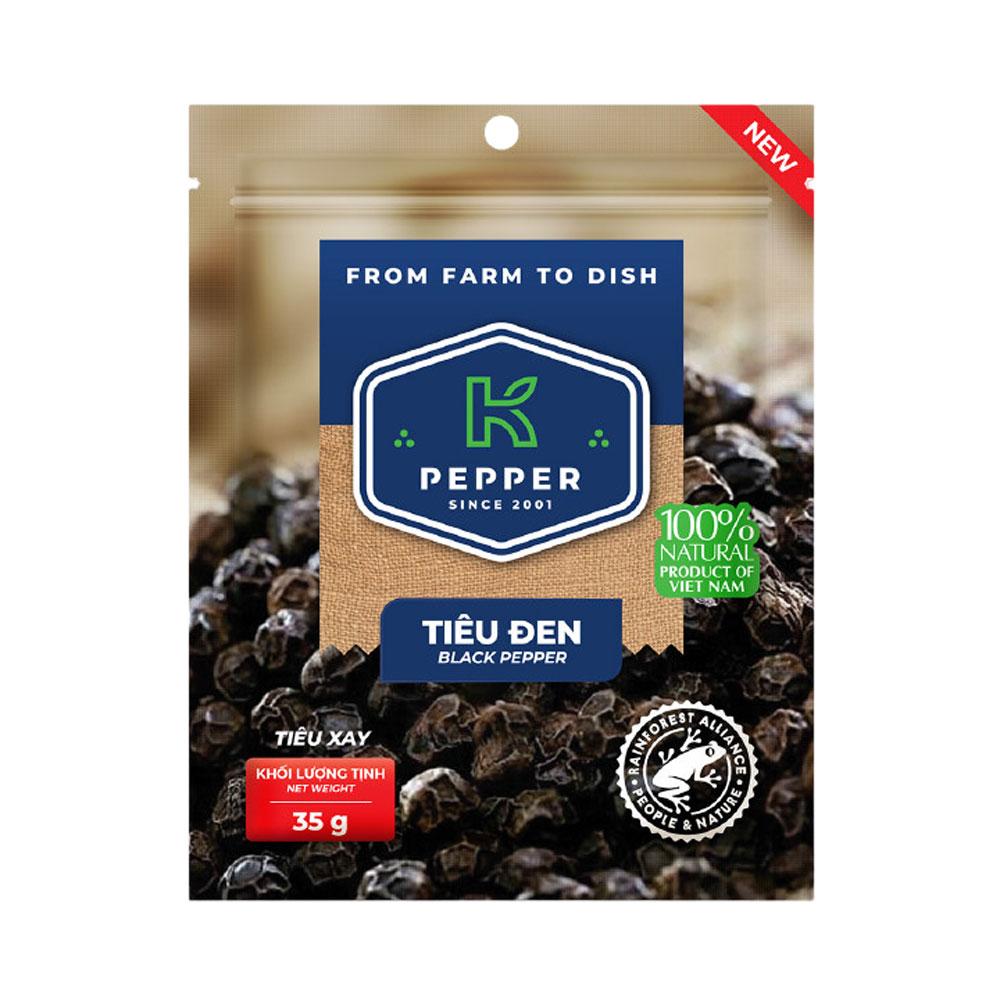 Tiêu đen xay k pepper 35g - cay nồng đậm vị