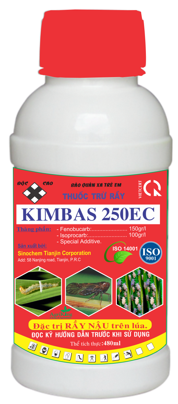 Thuốc Trừ Sâu-Rầy - KimBas 250EC - Chai 480ml