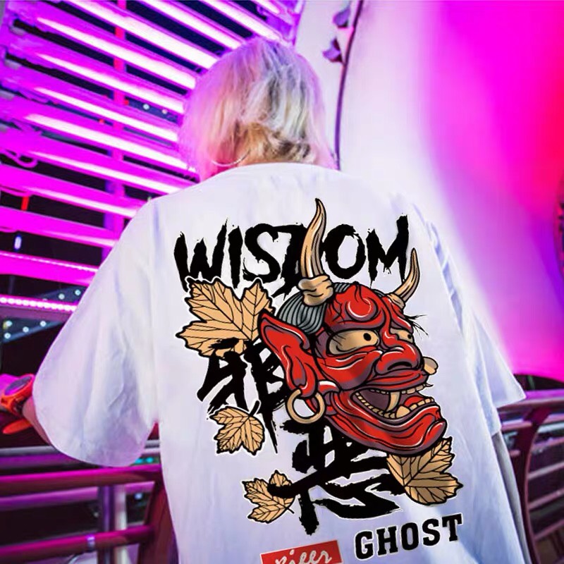 ÁO THUN NAM IN HÌNH MẶT QUỶ NHẬT BẢN CỰC HOT FORM RỘNG TAY LỠ HOT TREND MẠNH MẼ SÀNH ĐIỆU VẢI DÀY MỊN