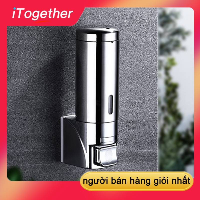 ITogether Bình Đựng Xà Phòng Vòi Sen Xả Dầu Gội Không Khoan Bình Đựng Nước Rửa Tay Gắn Tường Bằng Thép Không Gỉ 300Ml Cho Phòng Tắm Nhà Bếp
