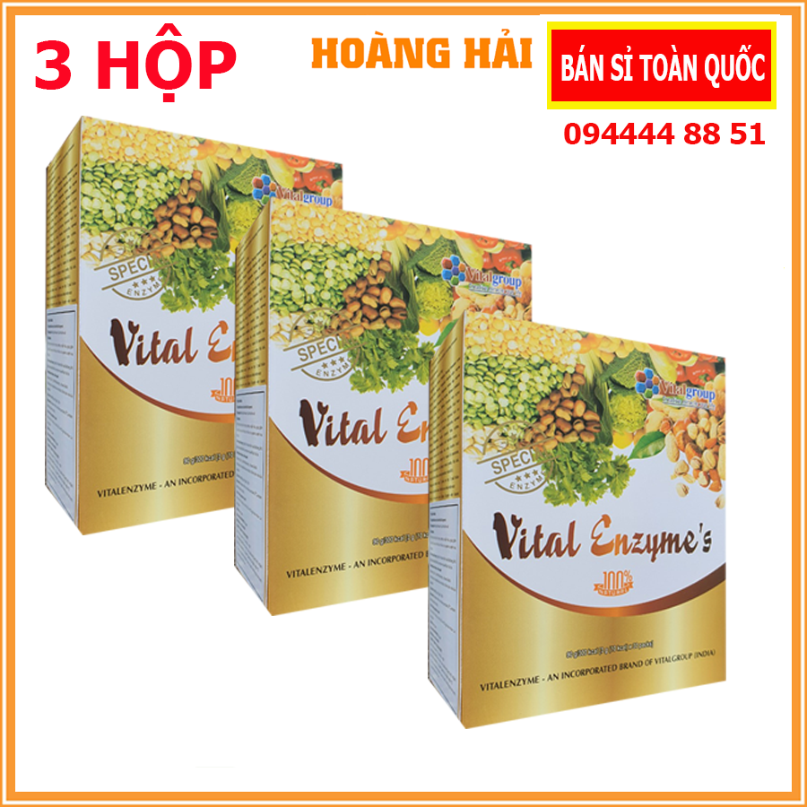 [Hoàn tiền 10%][CHÍNH HÃNG] [Combo 3 Hộp] Vital Enzyme thanh lọc cơ thể hỗ trợ tiêu hóa khỏe mạnh xuất xứ Hàn Quốc