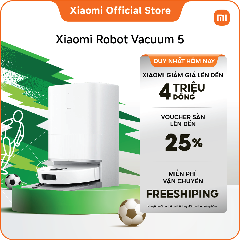 Robot hút bụi lau nhà Xiaomi Vacuum 5
