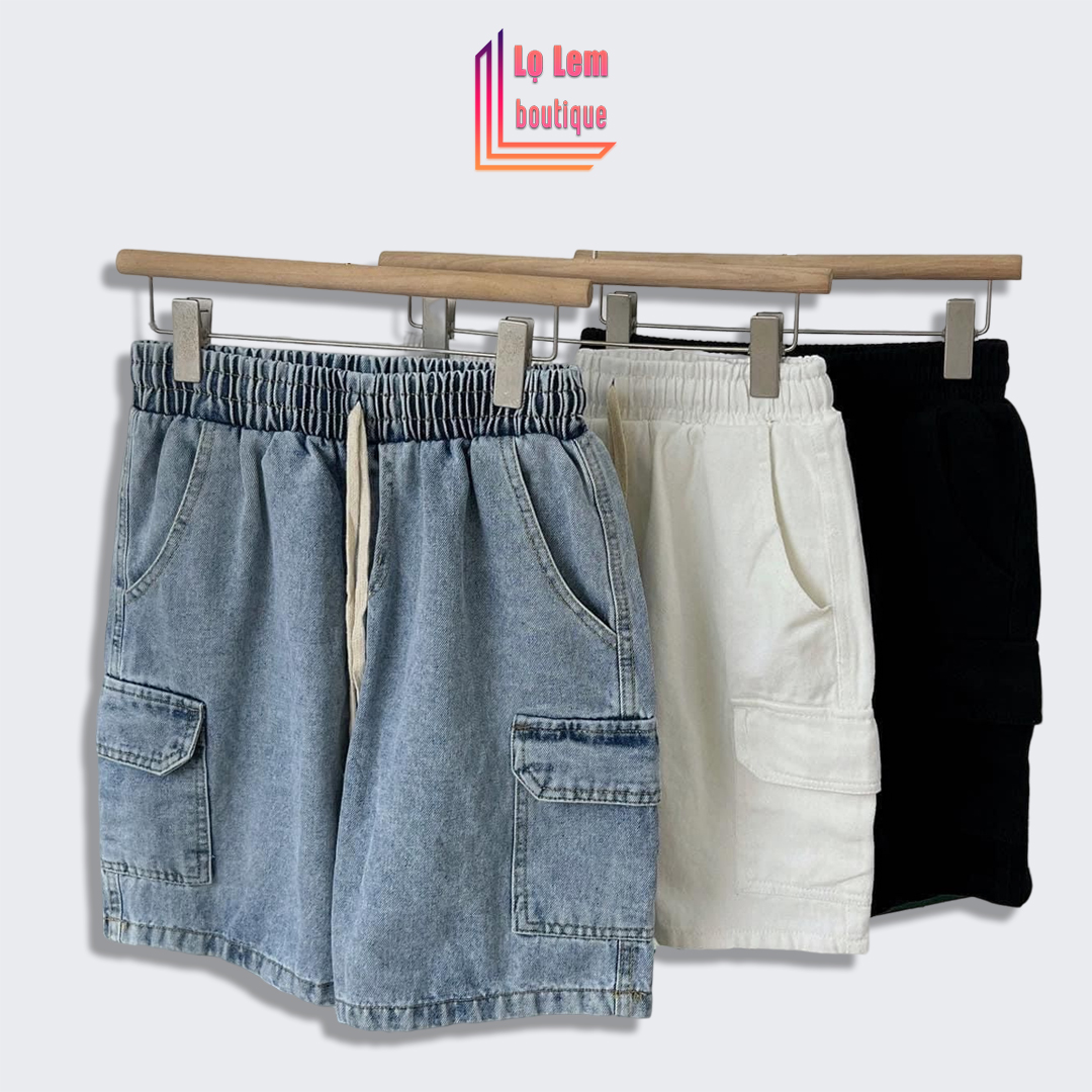 Quần short Nam túi hộp cao cấp ống rộng phong cách Hàn Quốc trẻ trung năng động - Lolem Boutique