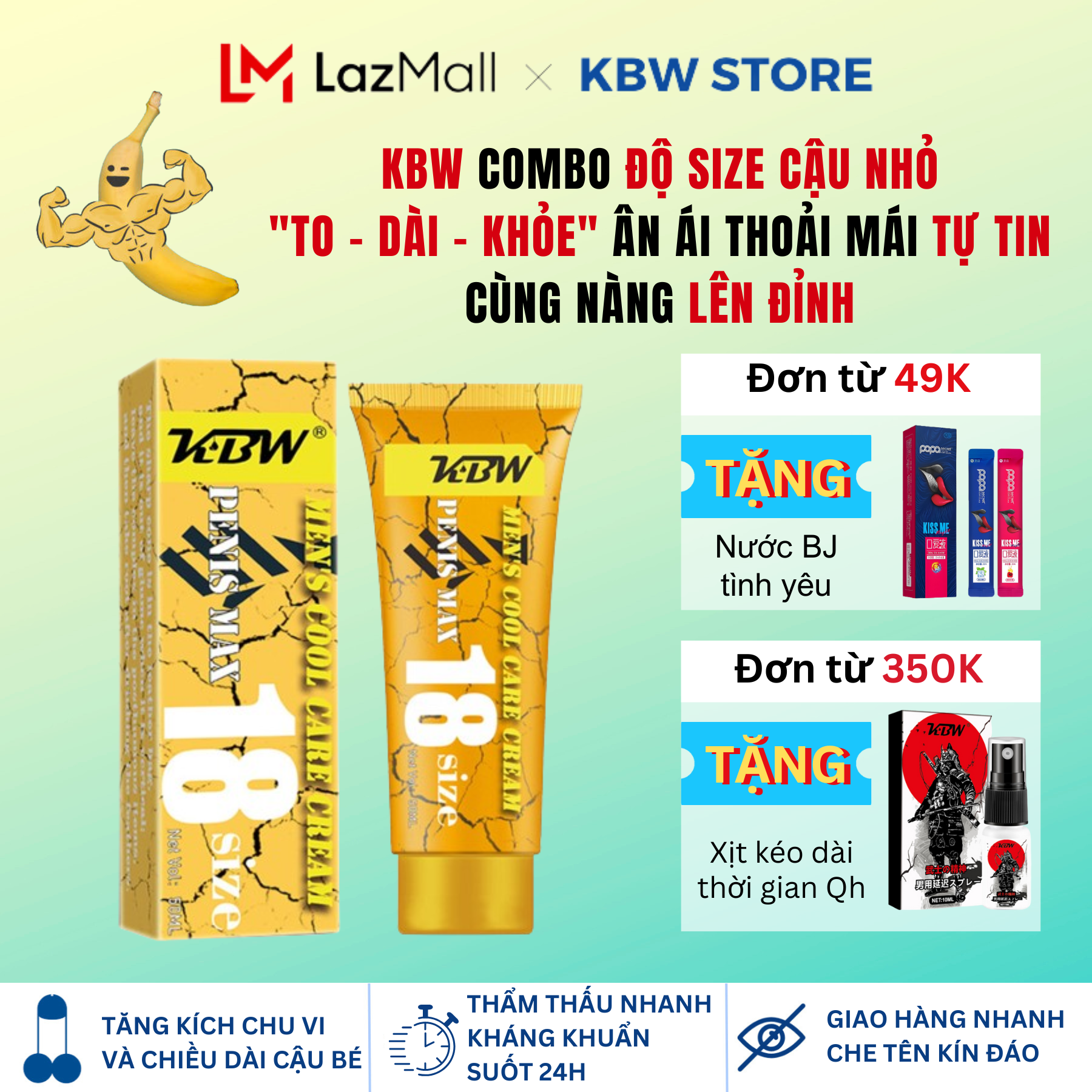 KBW SIÊU PHẨM phóng to kích thước cậu bé khổng lồ 18-20cm thần tốc c ương c ứng mãnh liệt, đạt đỉnh sung mãn dễ dàng, TO DÀI KHỎE nhanh chóng chỉ sau 1 liệu trình, tăng cường sinh lý nam