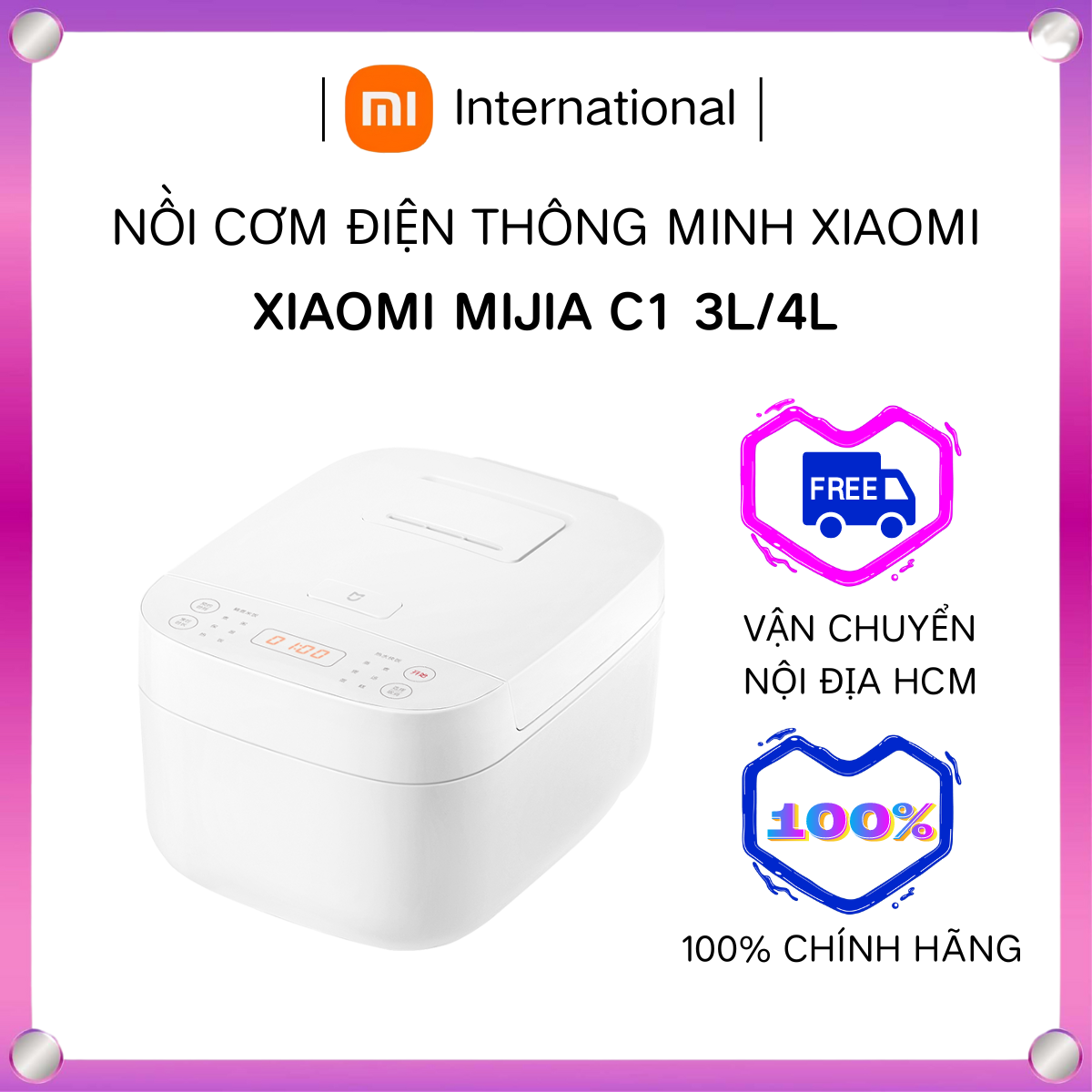 Xiaomi mijia c1 3l/4l nồi cơm điện 650w mdfbz02acm nồi cơm điện đa năngr cn plug 220v - xiaomi international