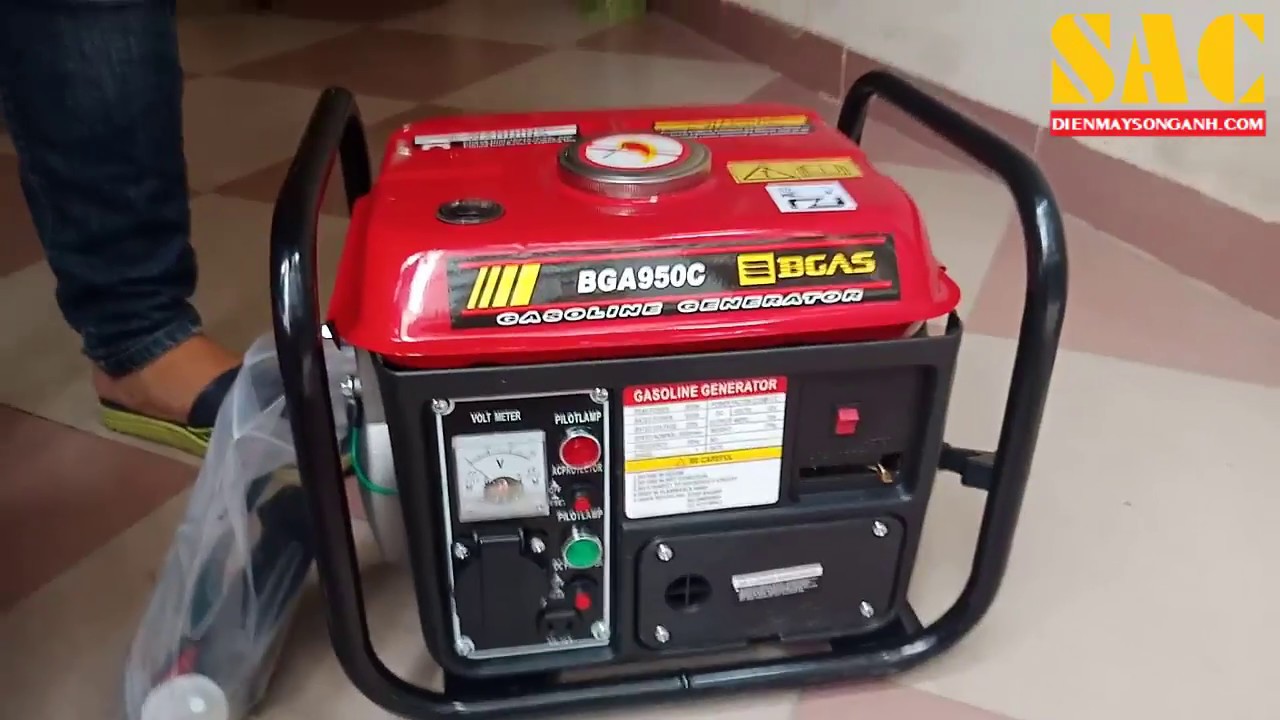 Máy phát điện chạy xăng bgas bga950c - 0.8kva