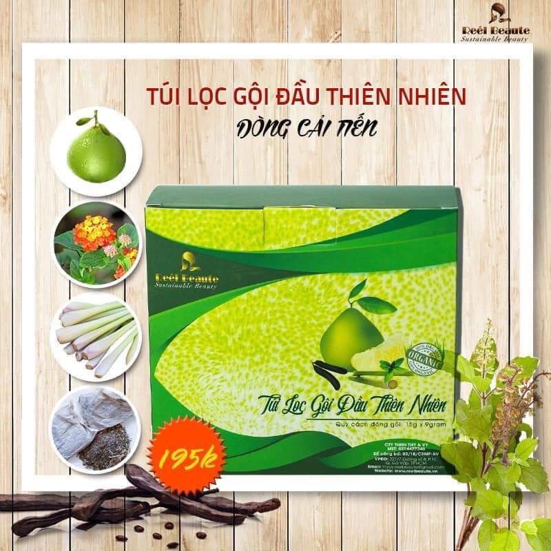 Túi lọc gội đầu thiên nhiên hiệu quả - dòng cải tiển Reél Beaute