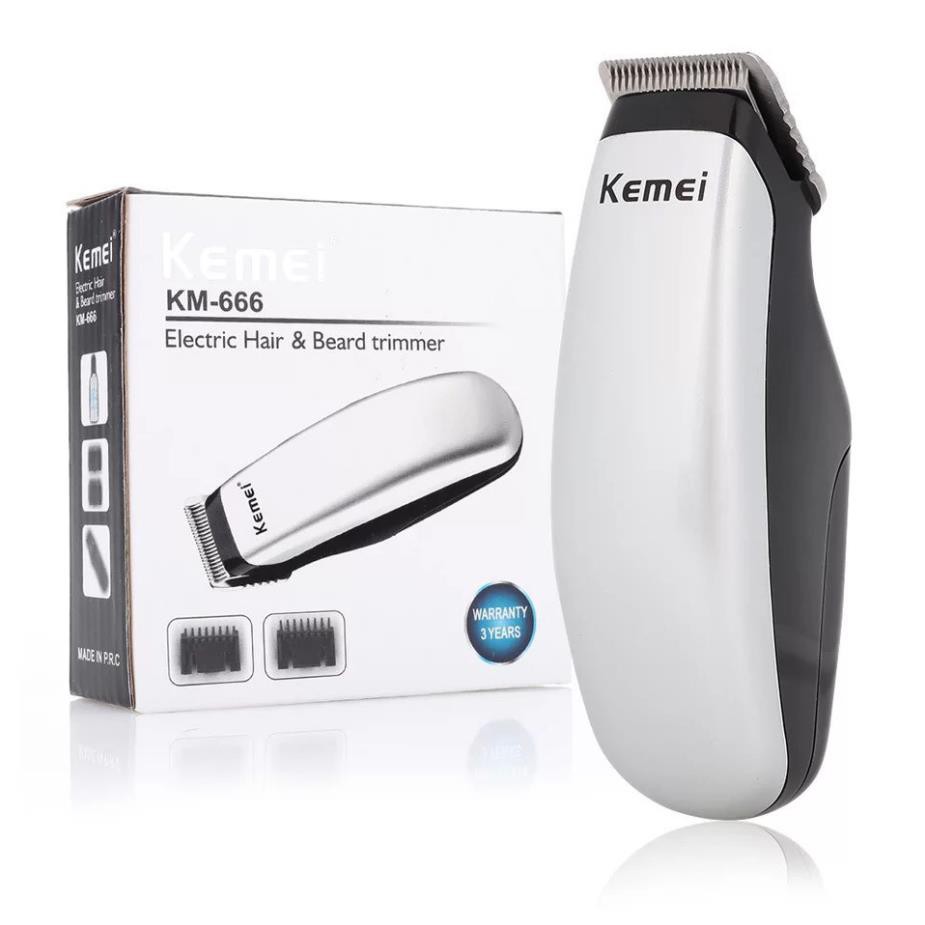 Tông đơ cắt tóc kemei nhỏ gọn du lịch kemei km-666