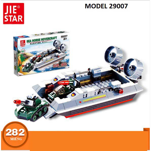 [Hoàn tiền 6%]Bộ đồ chơi thông minh Lắp Ráp Xe Tải Quân Sự, máy bay