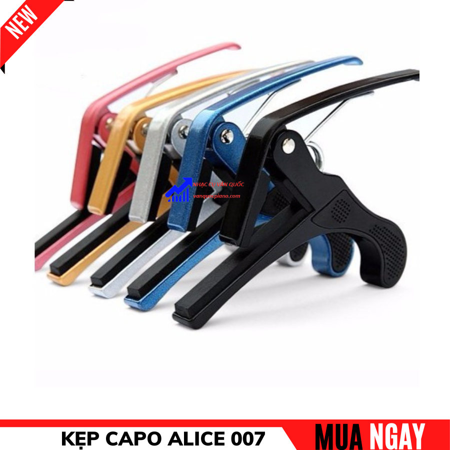 Capo Alice 007 Guitar Dùng Cho Đàn Classic Acoustic Chất Liệu Kim Loại