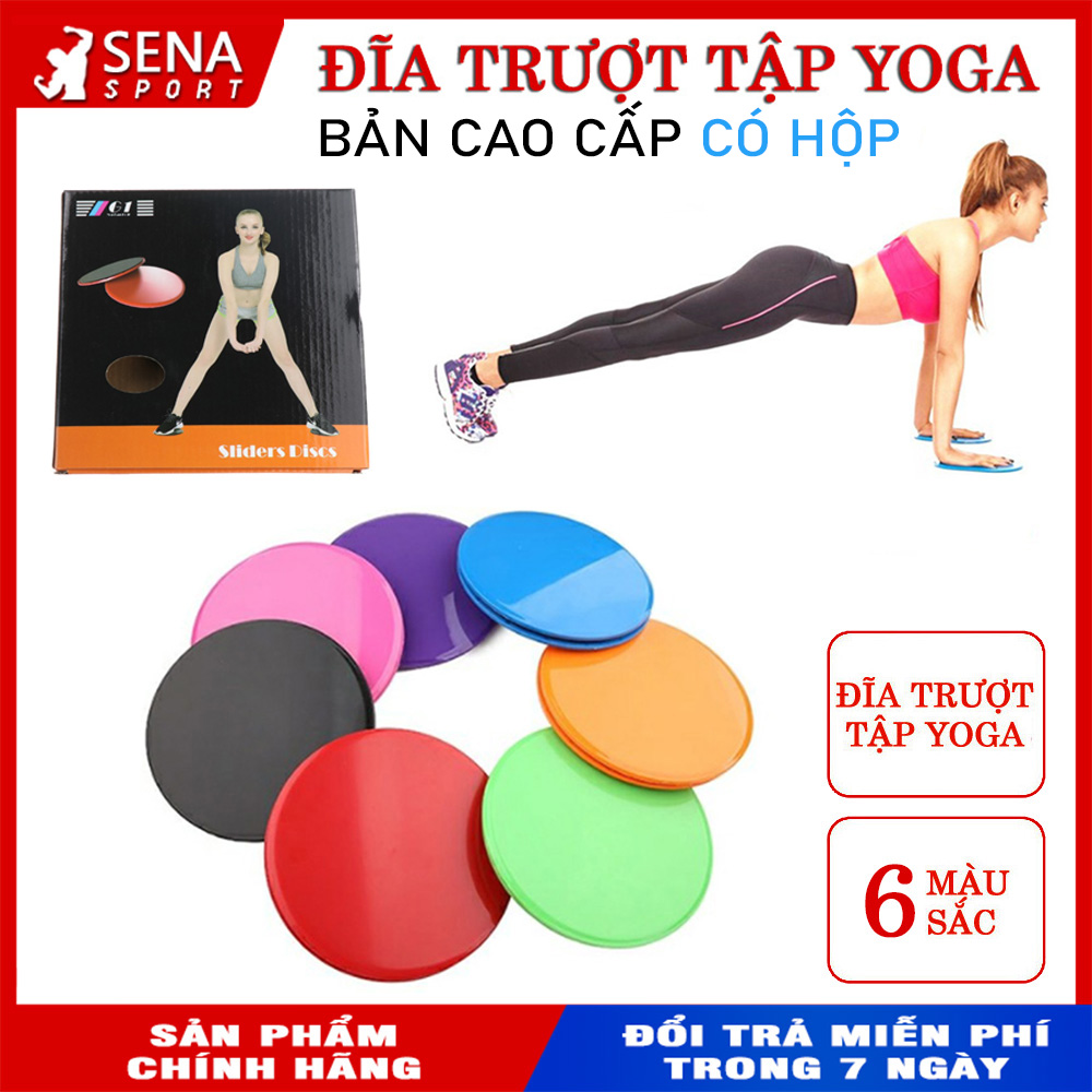 Bộ 2 đĩa trượt tập yoga tại nhà - Phụ kiện tập Yoga cho nữ