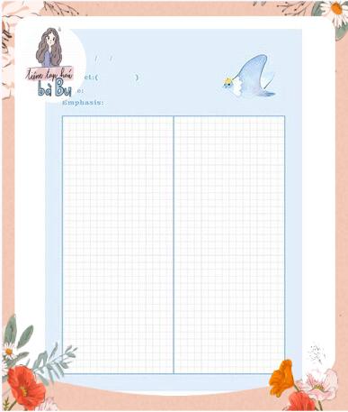 Tập giấy take note size B5 mỗi tập 30 tờ giấy dùng để ghi chép hoặc refill sổ còng binder DIY