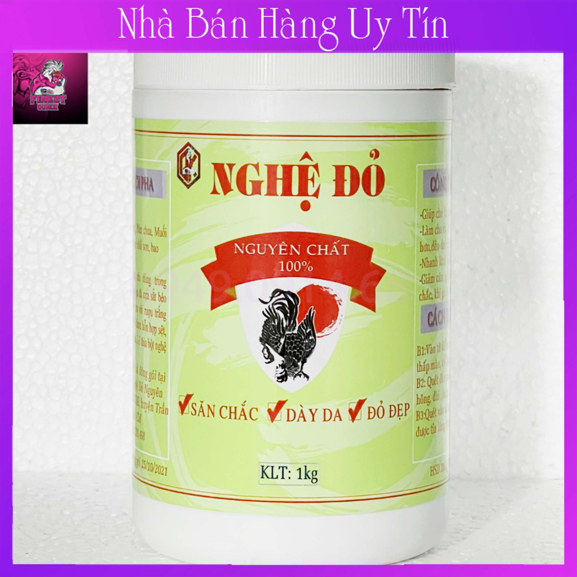 Nghệ đỏ nguyên chất  100gam cho gà đá
