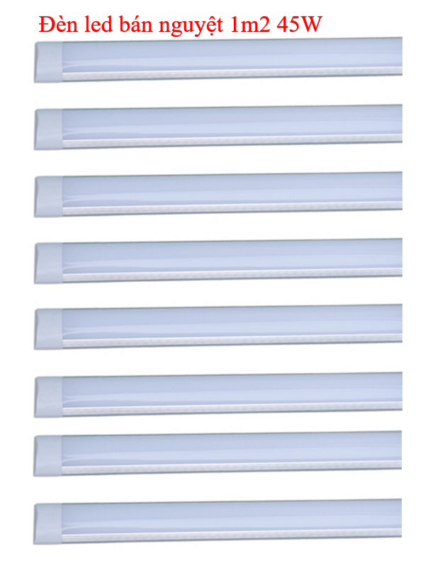 Combo 8 đèn led Tuýp bán nguyệt 45w 1.2m sáng trắng