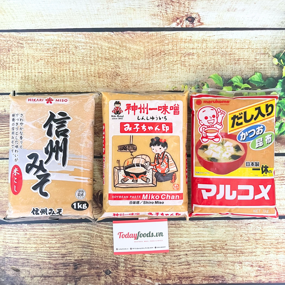 Tương Miso Nhật Bản dùng nấu canh Rong biển Miso gói 1KG | Todayfoods
