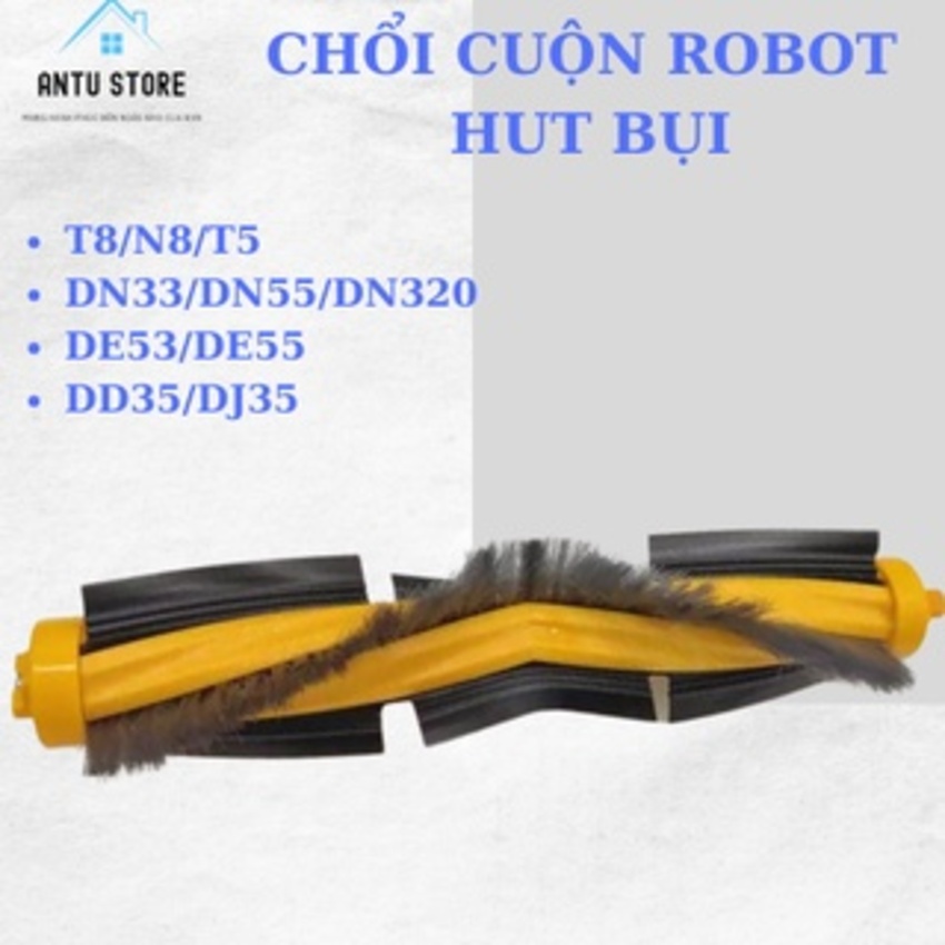 Chổi giữa chổi cuộn cho robot hút bụi lau nhà ecovacs deebot t5/t8/n8/dn3x/dn5x/de5x/dd35/dj35