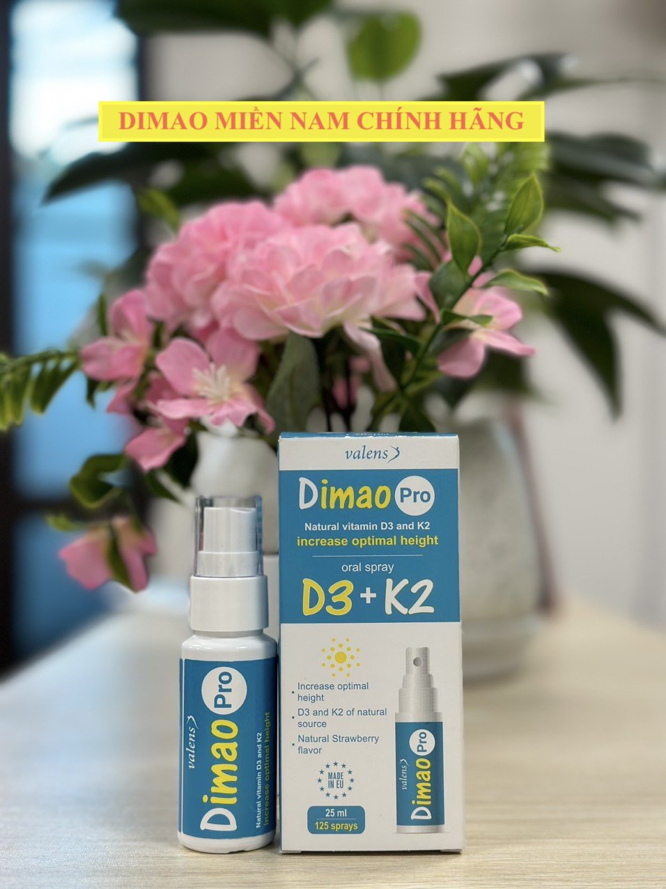 DIMAO PRO - Bổ sung Vitamin D3 K2 dạng Xịt , hỗ trợ tăng hấp thụ Canxi