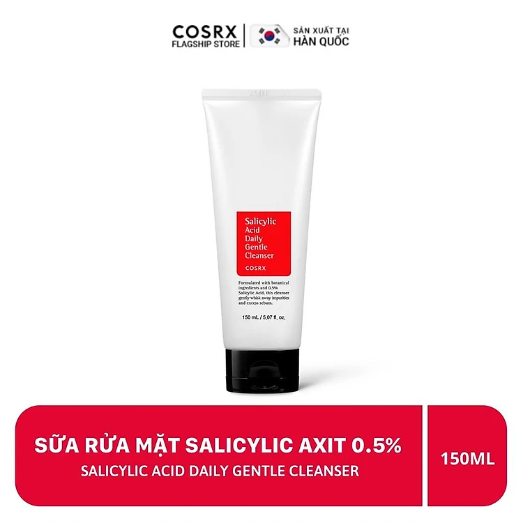 Sữa Rửa Mặt Cosrx Low Ph Good Morning Gel Cleanser 150ml - Salicylic Acid Cleanser 150ml