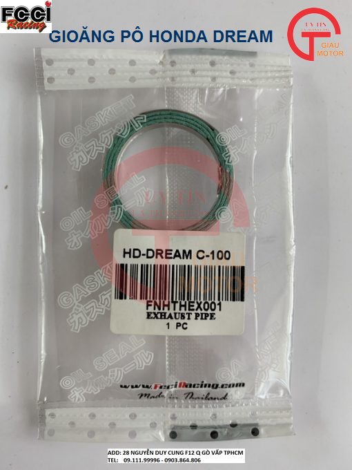 Gioăng pô honda dream hãng fcci