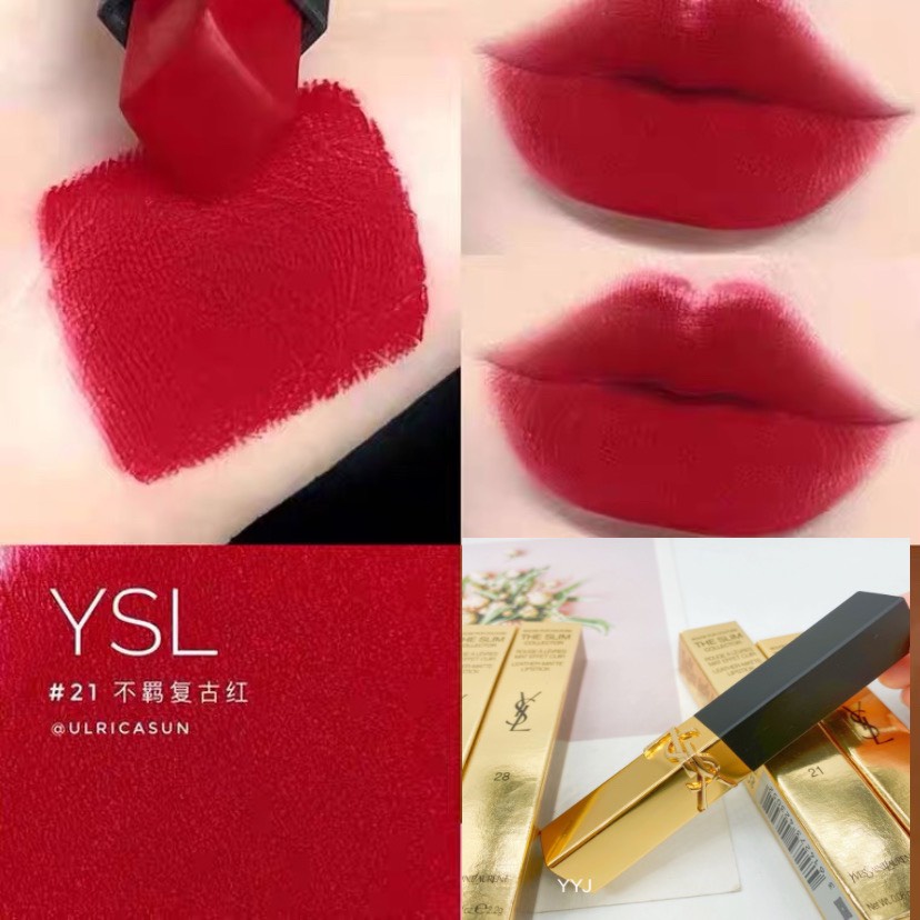 Son ysl slim matte bản limited - ysl slim 1966/21/28 matte fullsize