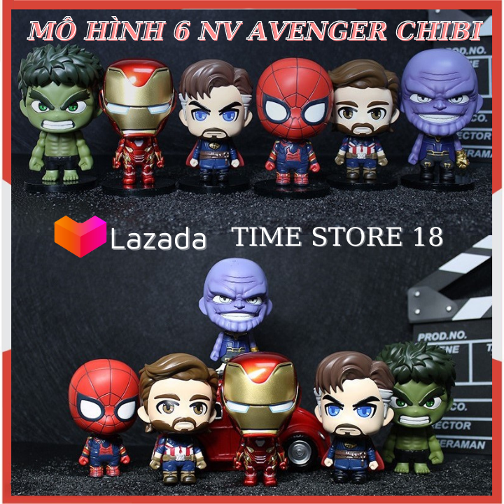 Mô Hình Nhân Vật 6 Siêu Anh Hùng Avenger Chibi Siêu Hot Dùng Để Trang Trí - Đồ Chơi Trẻ Em - Món Quà Ý Nghĩa