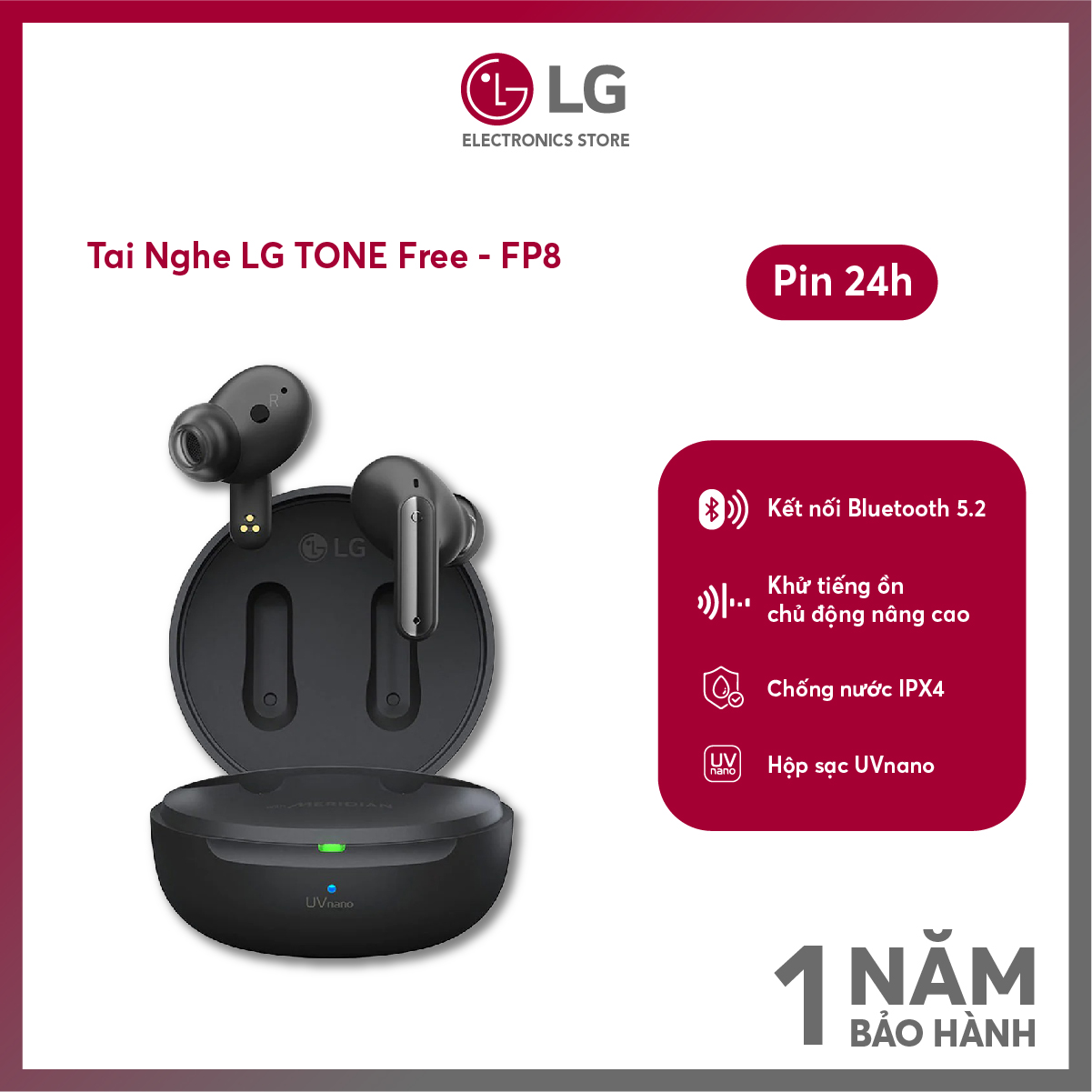 Tai nghe lg tone free fp8