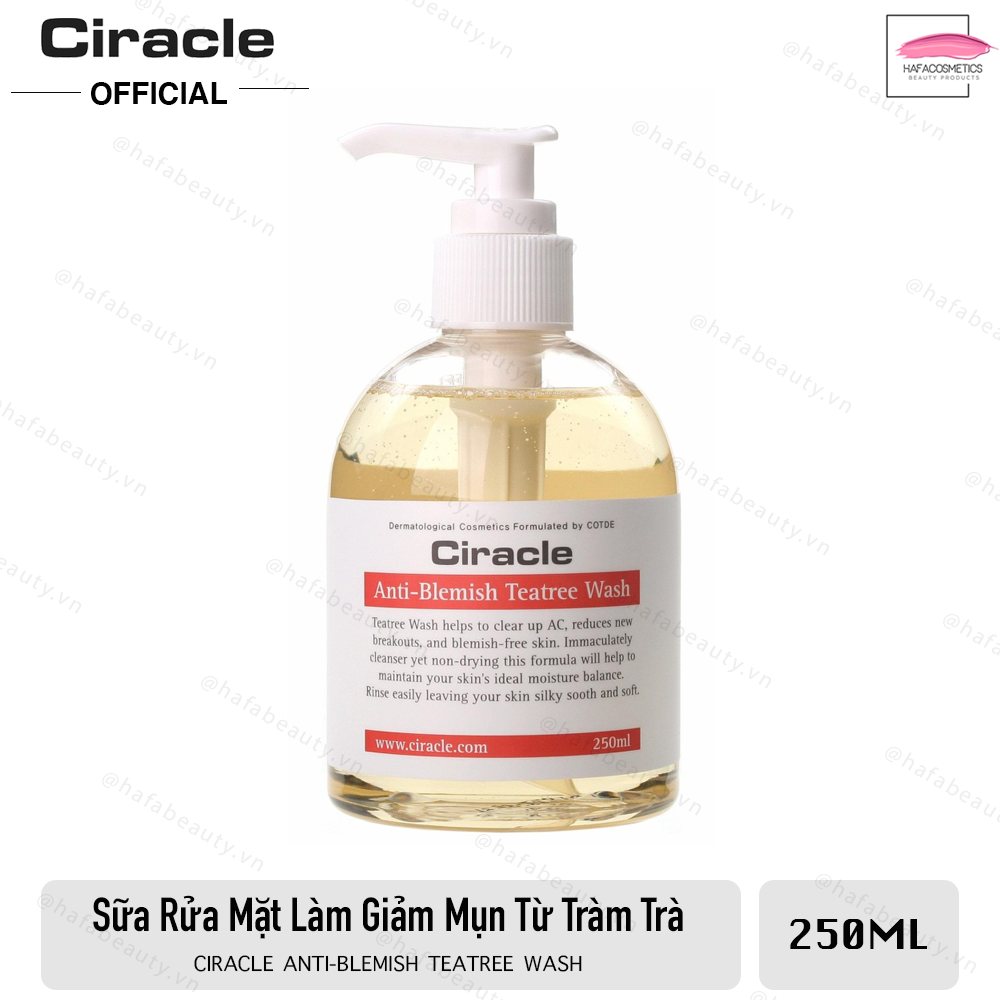 Sữa rửa mặt làm giảm mụn Ciracle Anti-Blemish Teatree Wash 250ml
