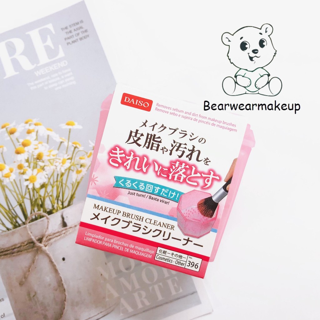 Cốc vệ sinh cọ trang điểm daiso nhật bản