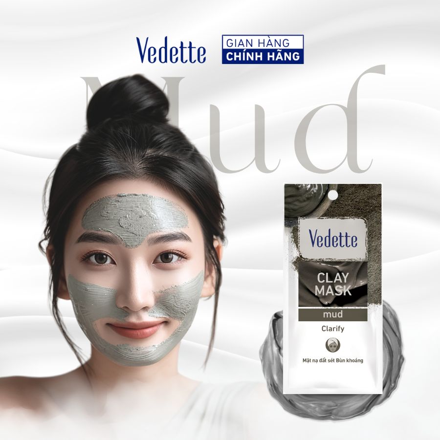 Mặt nạ đất sét Vedette Bùn Khoáng (Mud) 12g (TPM269)